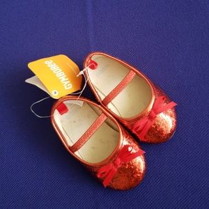 Gymboree Baby Girl Glitter Red Slip On Flats